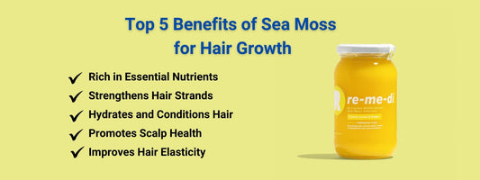 Top 5 Benefits of Sea Moss for Hair Growth